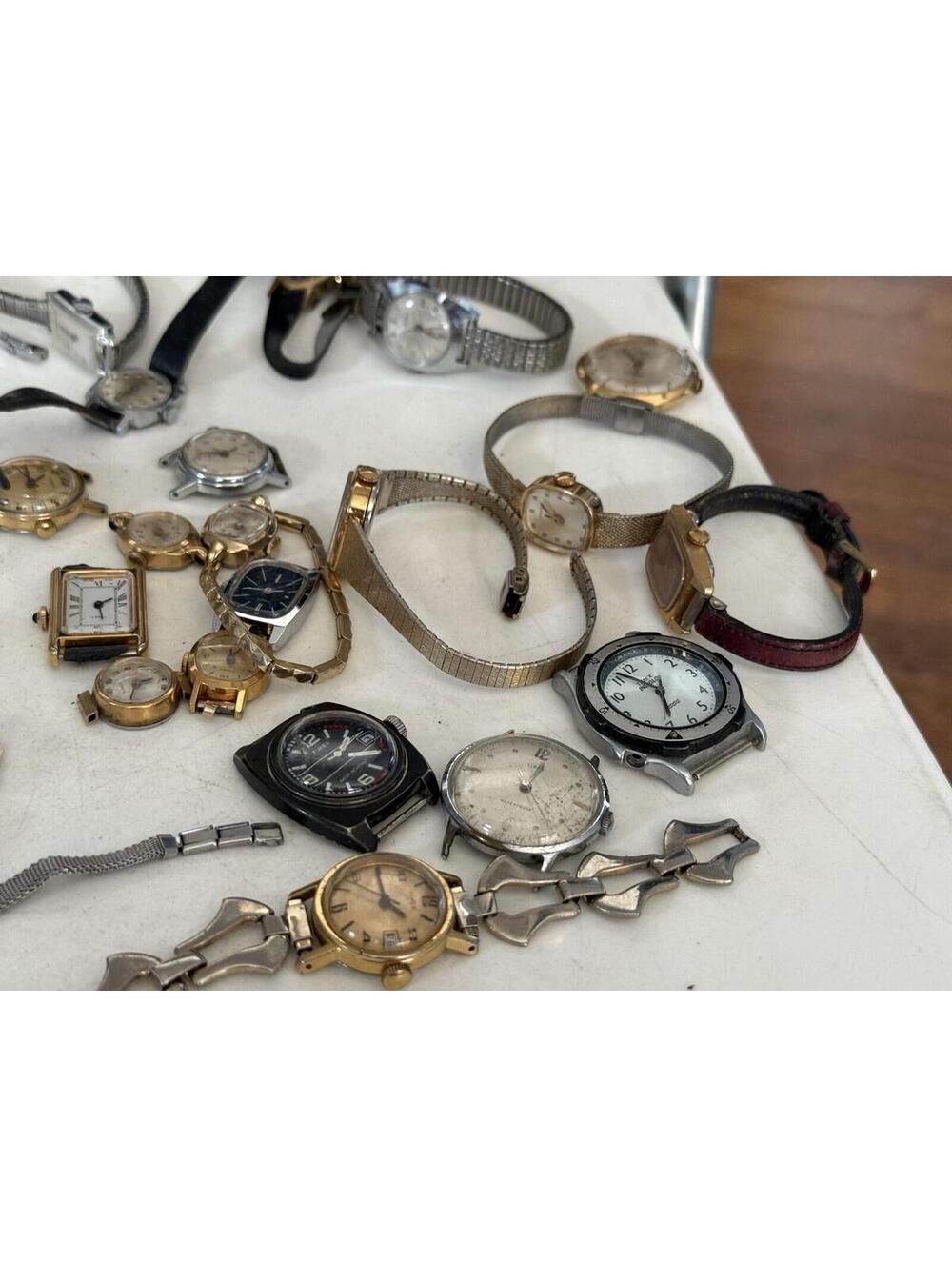 Lot Of 33 Vintage  Watches  , Mostly Timex ( Parts Only ) - Picture 2 of 12